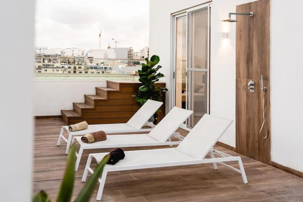 Luxurious & Stylish Penthouse With Private Pool Apartment Msida Exterior foto